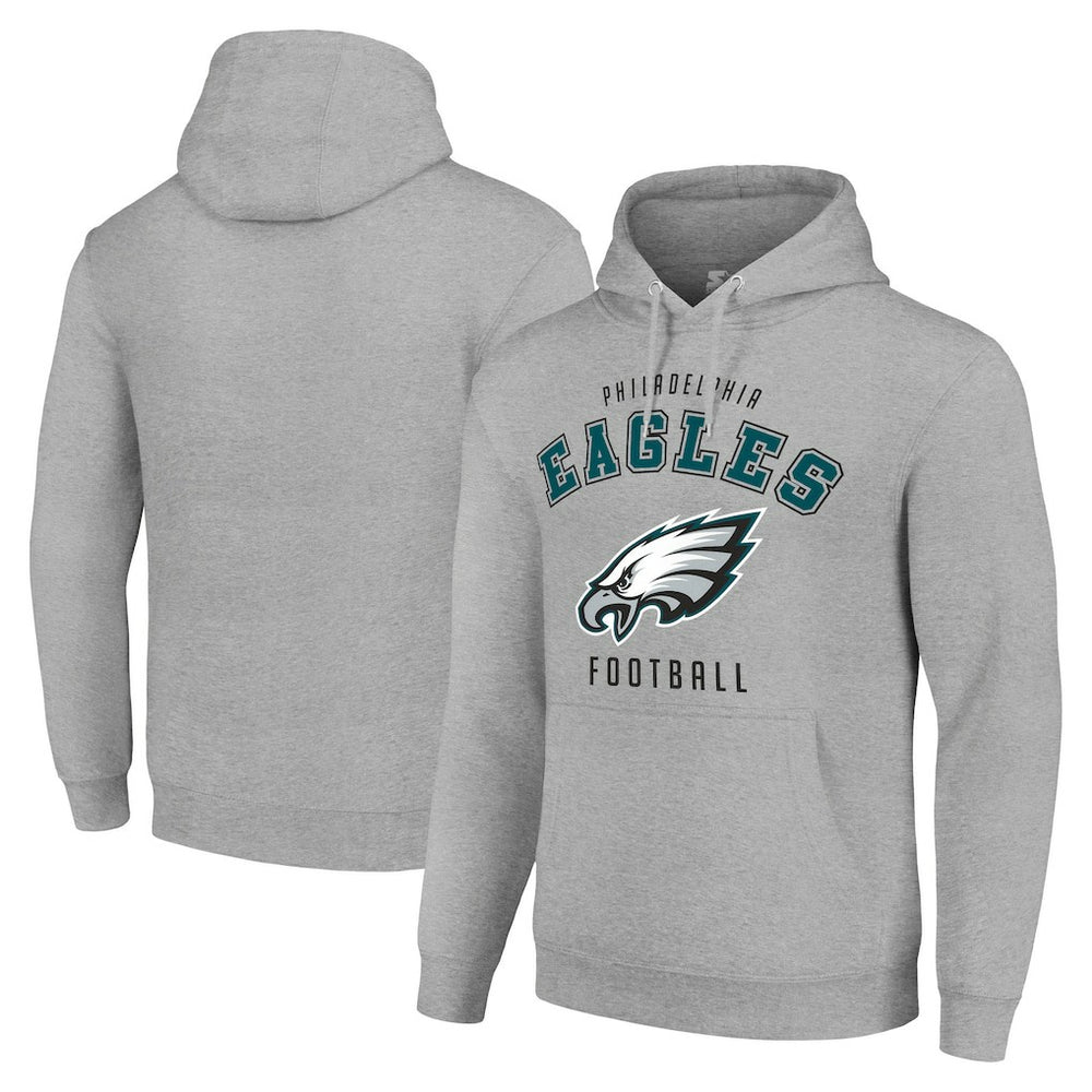 Philadelphia Eagles Starter Unisex Logo Pullover Hoodie Heather Gray