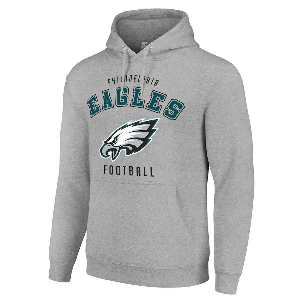 Philadelphia Eagles Starter Unisex Logo Pullover Hoodie Heather Gray