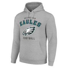Philadelphia Eagles Starter Unisex Logo Pullover Hoodie Heather Gray