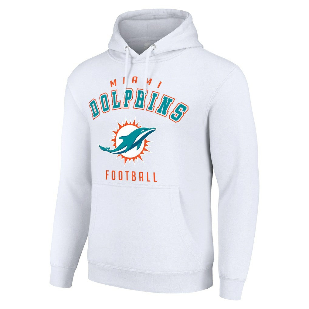 Miami Dolphins Starter Unisex Logo Pullover Hoodie White