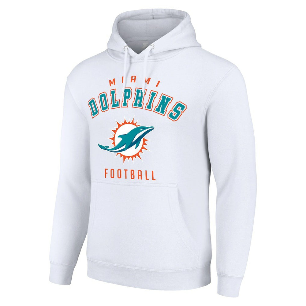 Miami Dolphins Starter Unisex Logo Pullover Hoodie White