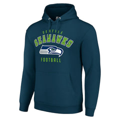 Seattle Seahawks Starter Unisex Logo Pullover Hoodie College Navy