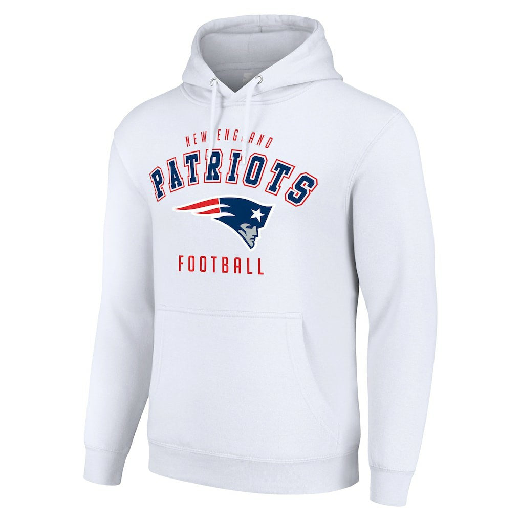 New England Patriots Starter Unisex Logo Pullover Hoodie White