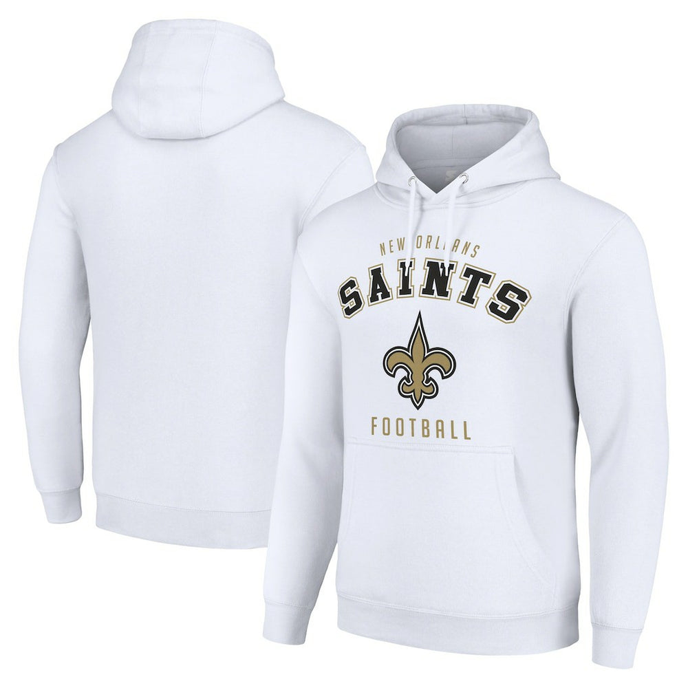 New Orleans Saints Starter Unisex Logo Pullover Hoodie White