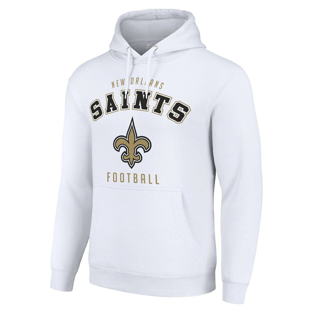 New Orleans Saints Starter Unisex Logo Pullover Hoodie White