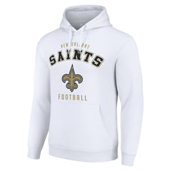 New Orleans Saints Starter Unisex Logo Pullover Hoodie White