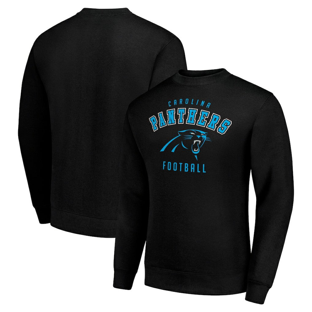 Carolina Panthers Starter Team Logo Pullover Sweatshirt Black