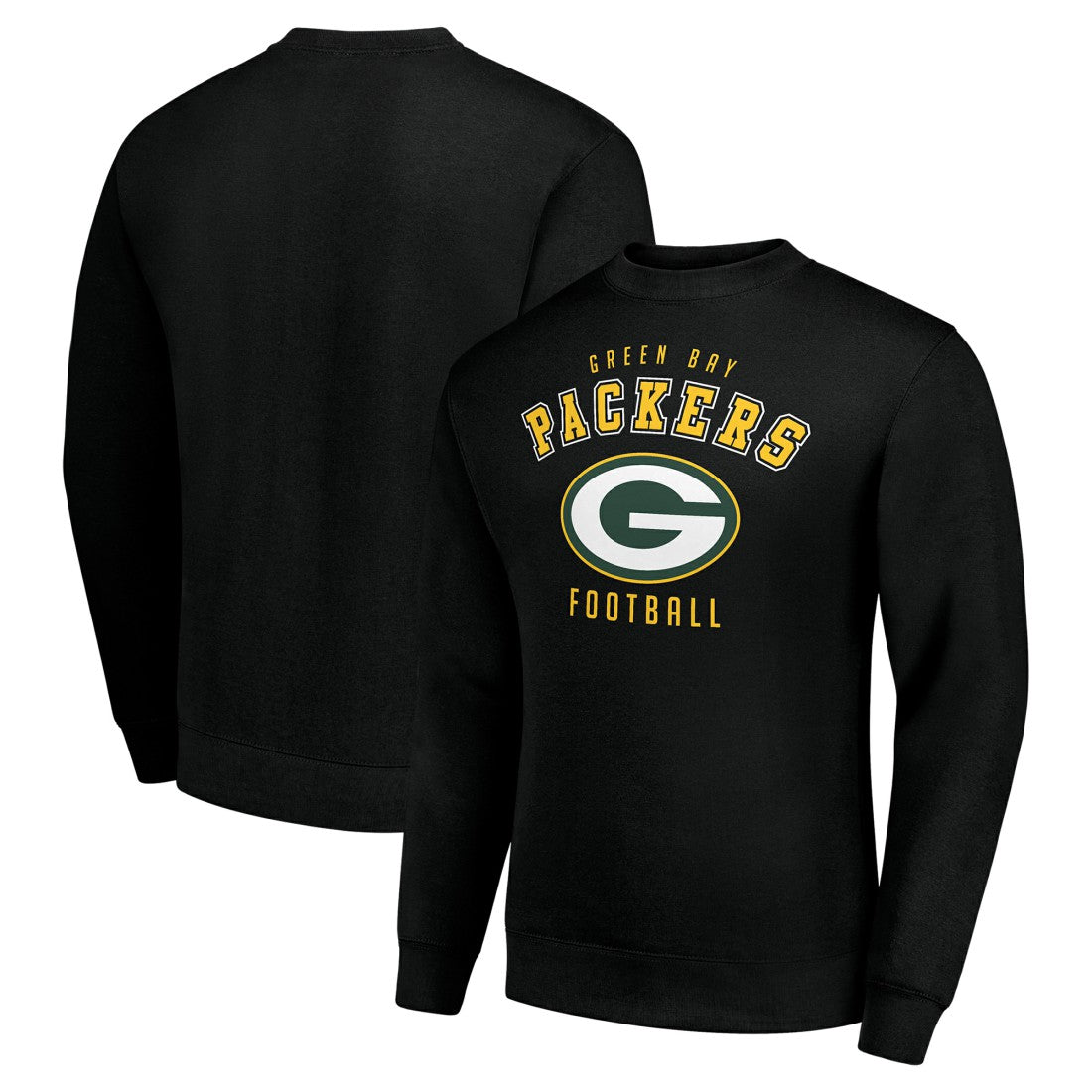 Green Bay Packers Starter Team Logo Pullover Sweatshirt Black