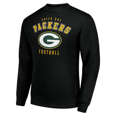 Green Bay Packers Starter Team Logo Pullover Sweatshirt Black