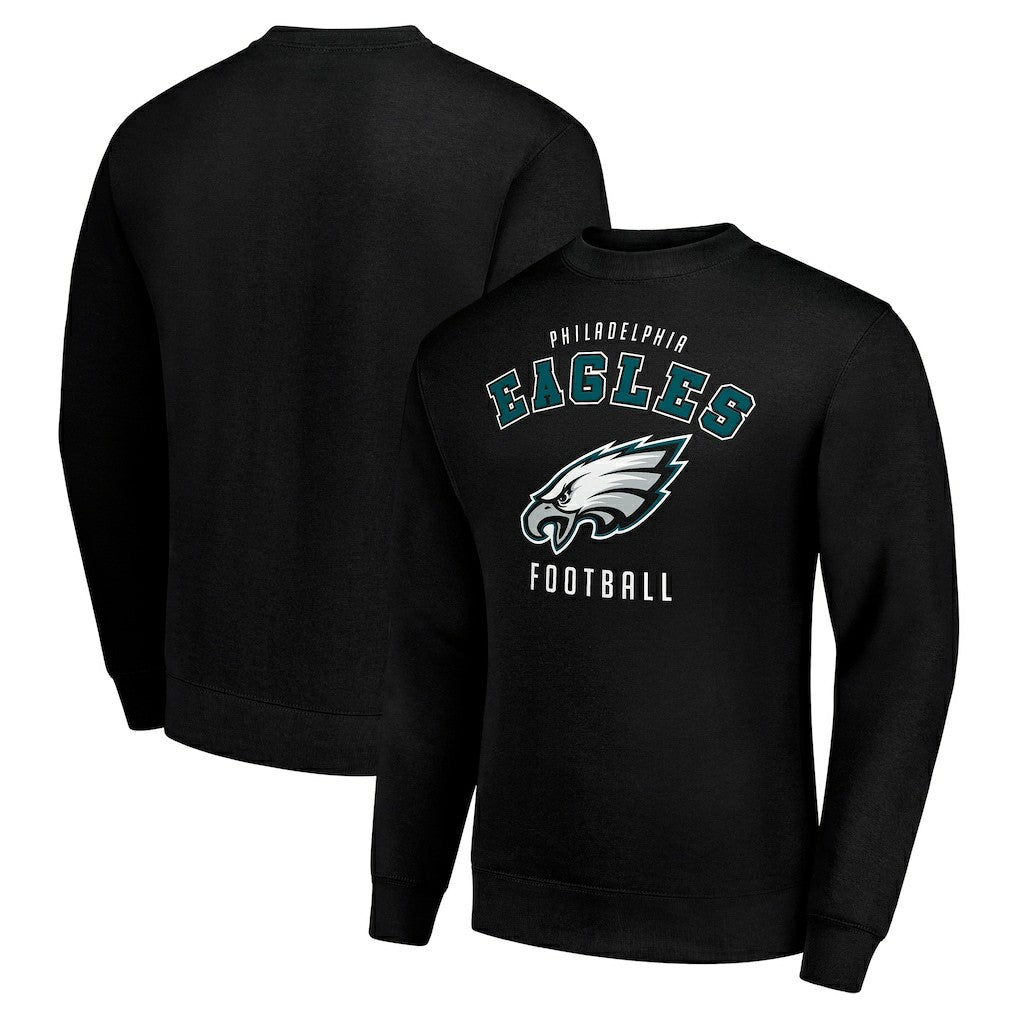 Philadelphia Eagles Starter Team Logo Pullover Sweatshirt Black