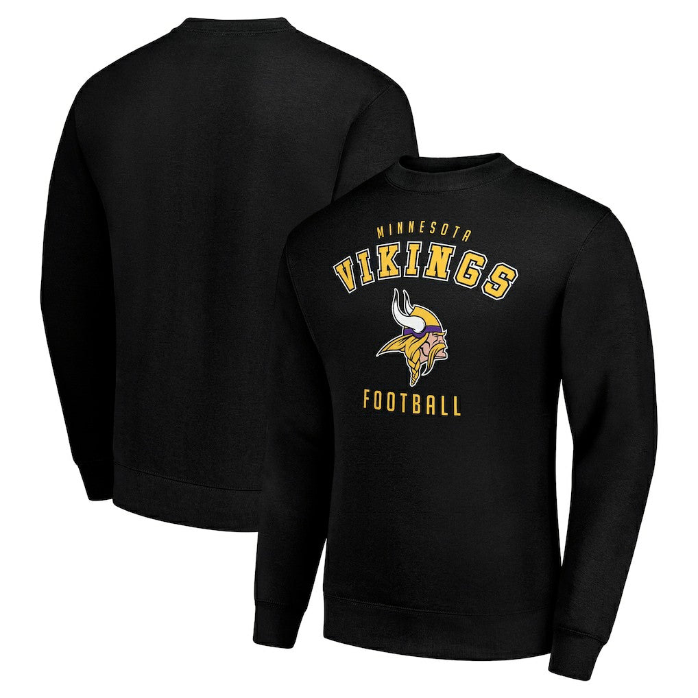 Minnesota Vikings Starter Team Logo Pullover Sweatshirt Black