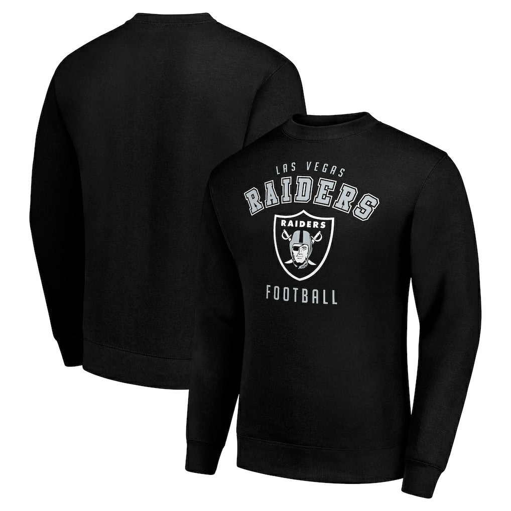 Las Vegas Raiders Starter Team Logo Pullover Sweatshirt Black