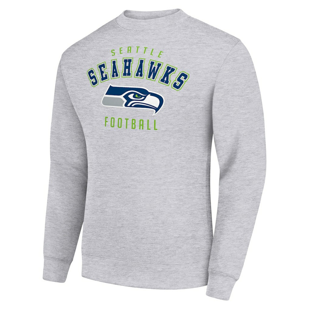 Seattle Seahawks Starter Team Logo Pullover Sweatshirt Heather Gray