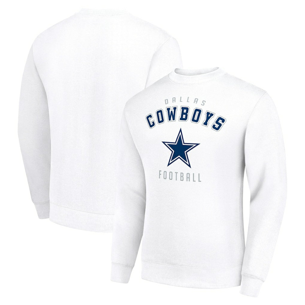 Dallas Cowboys Starter Team Logo Pullover Sweatshirt White