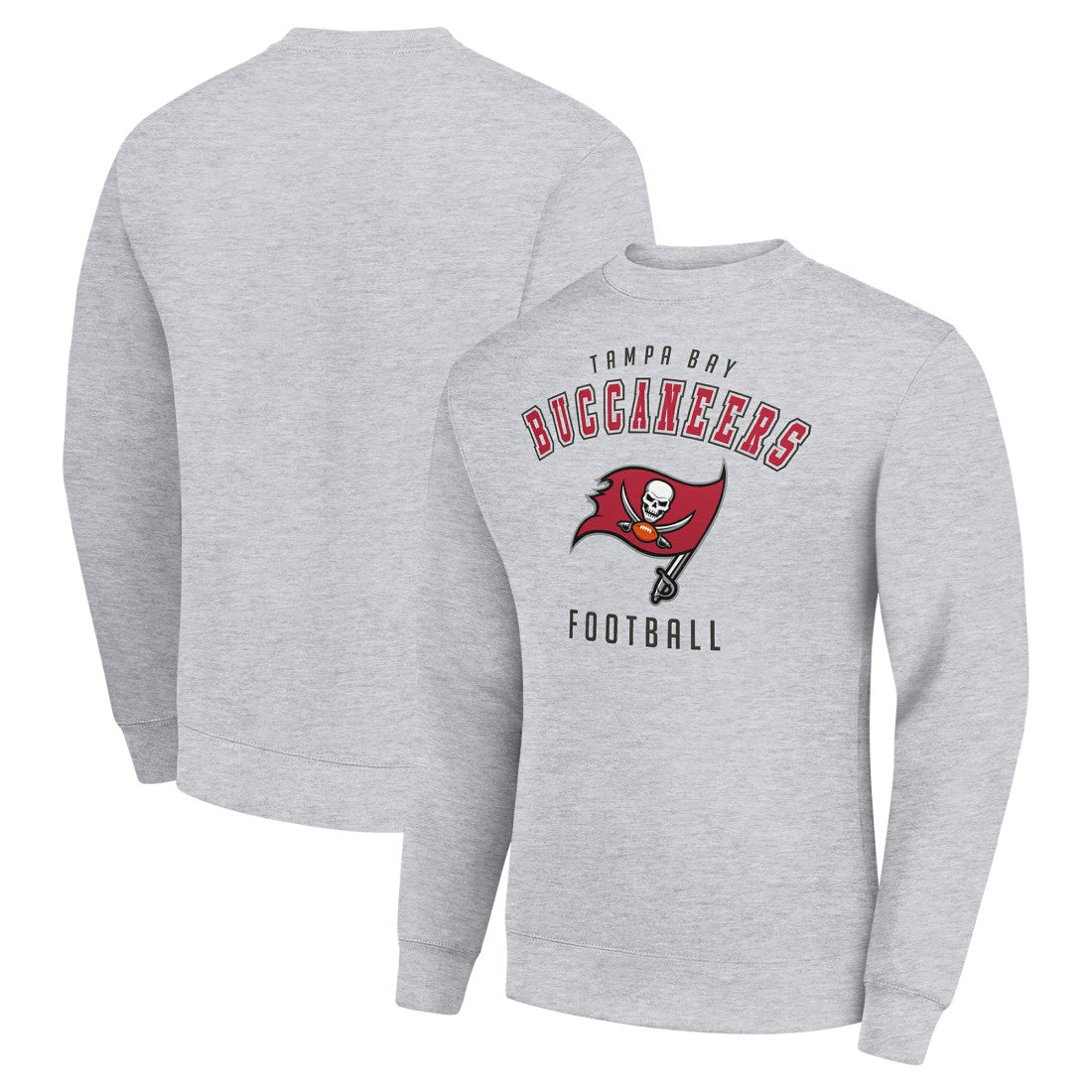 Tampa Bay Buccaneers Starter Team Logo Pullover Sweatshirt Heather Gray