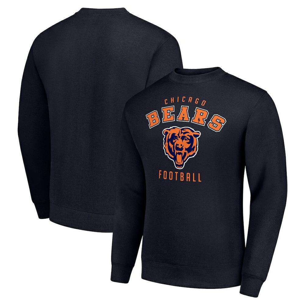 Chicago Bears Starter Team Logo Pullover Sweatshirt Navy
