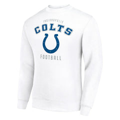 Indianapolis Colts Starter Team Logo Pullover Sweatshirt White
