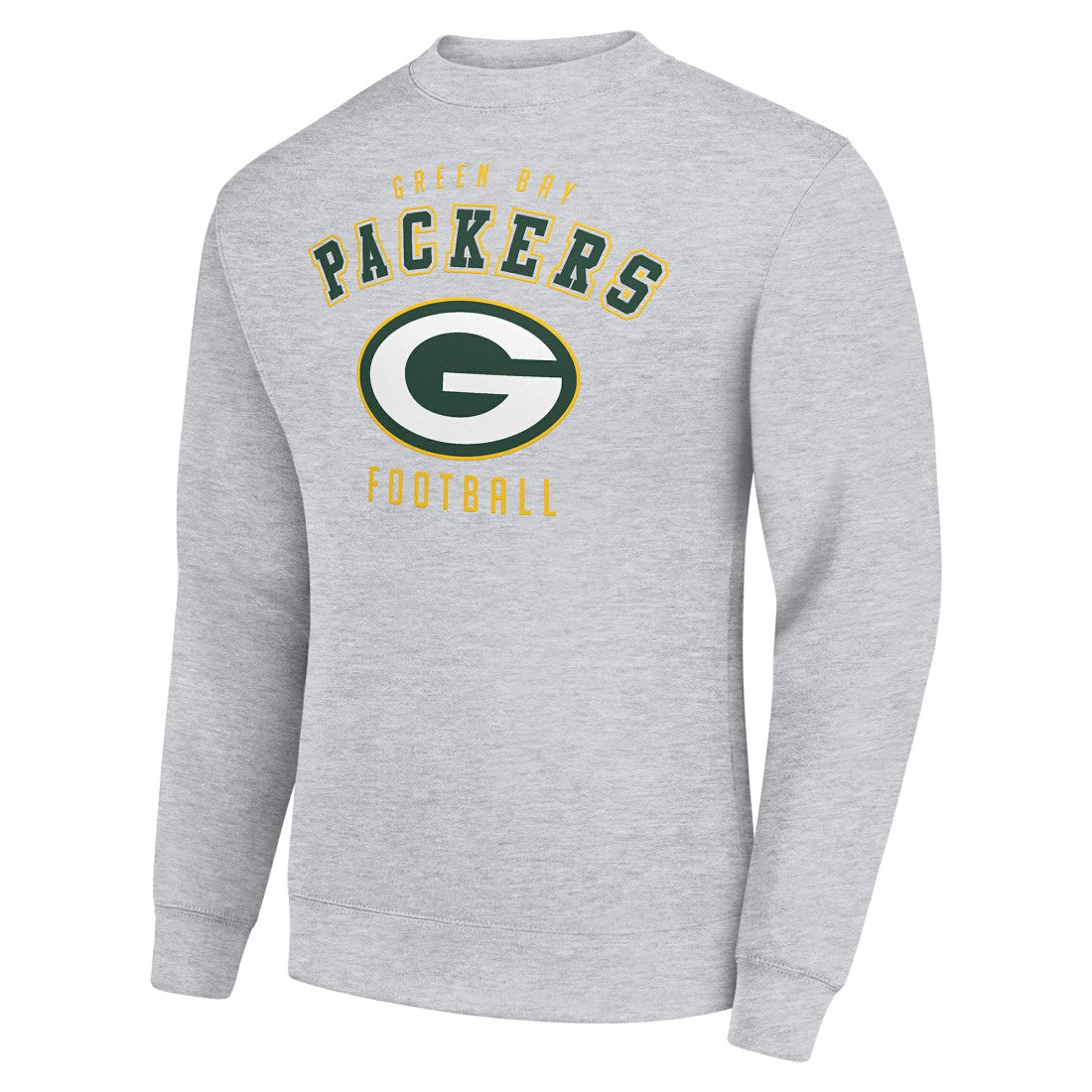 Green Bay Packers Starter Team Logo Pullover Sweatshirt Heather Gray