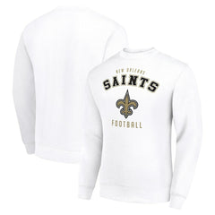 New Orleans Saints Starter Team Logo Pullover Sweatshirt White