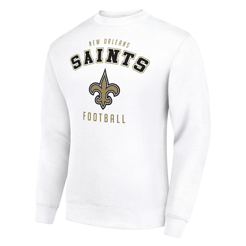 New Orleans Saints Starter Team Logo Pullover Sweatshirt White
