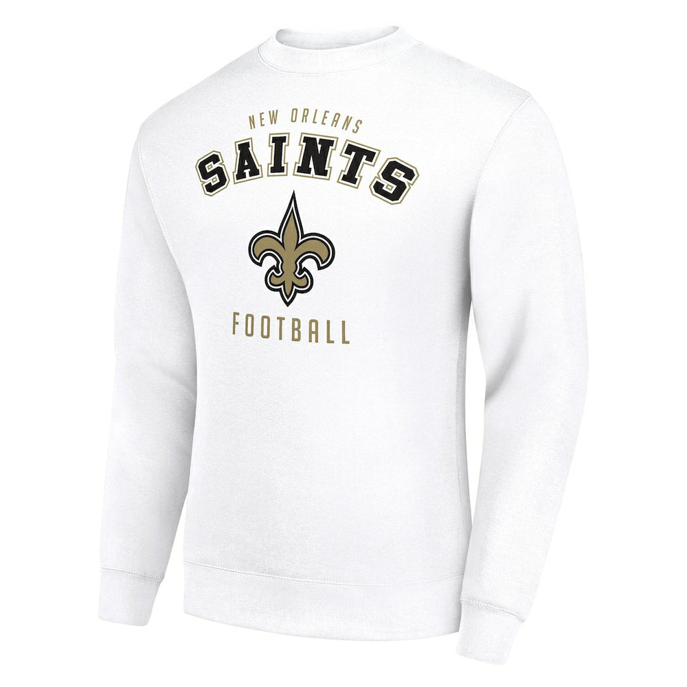 New Orleans Saints Starter Team Logo Pullover Sweatshirt White