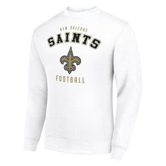 New Orleans Saints Starter Team Logo Pullover Sweatshirt White