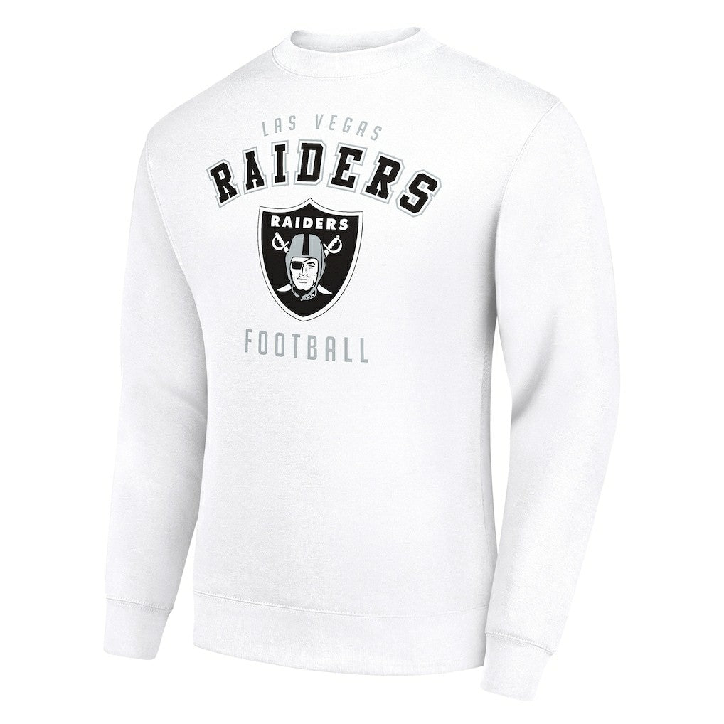 Las Vegas Raiders Starter Team Logo Pullover Sweatshirt White