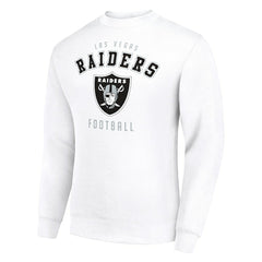 Las Vegas Raiders Starter Team Logo Pullover Sweatshirt White