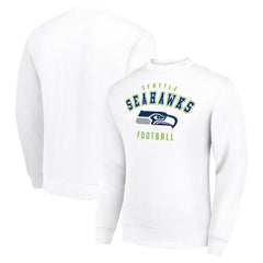 Seattle Seahawks Starter Team Logo Pullover Sweatshirt White