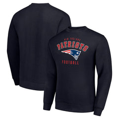 New England Patriots Starter Team Logo Pullover Sweatshirt Navy