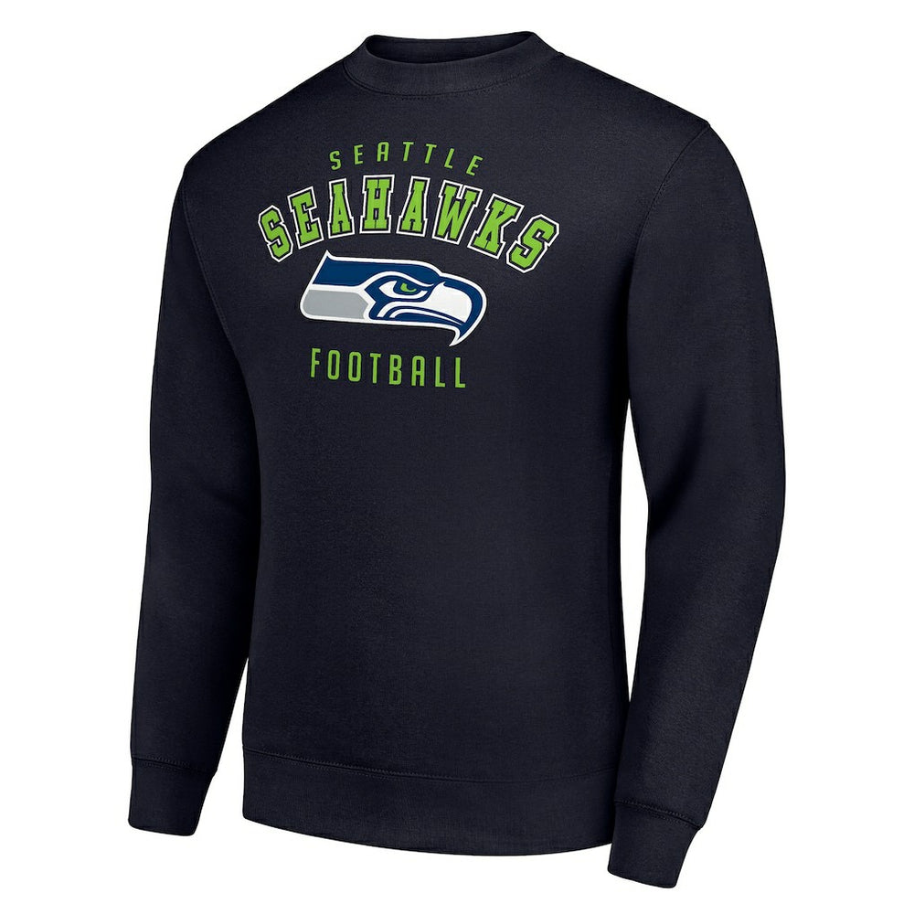 Seattle Seahawks Starter Team Logo Pullover Sweatshirt College Navy