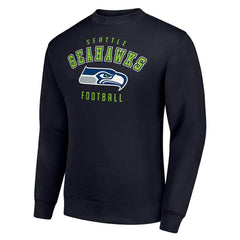 Seattle Seahawks Starter Team Logo Pullover Sweatshirt College Navy
