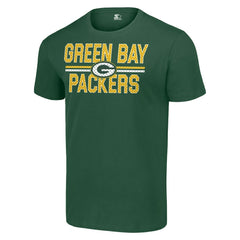 Green Bay Packers Starter Team Mesh Print Graphic T-Shirt Green