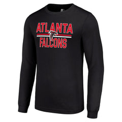 Atlanta Falcons Starter Team Mesh Print Graphic Long Sleeve T-Shirt Black