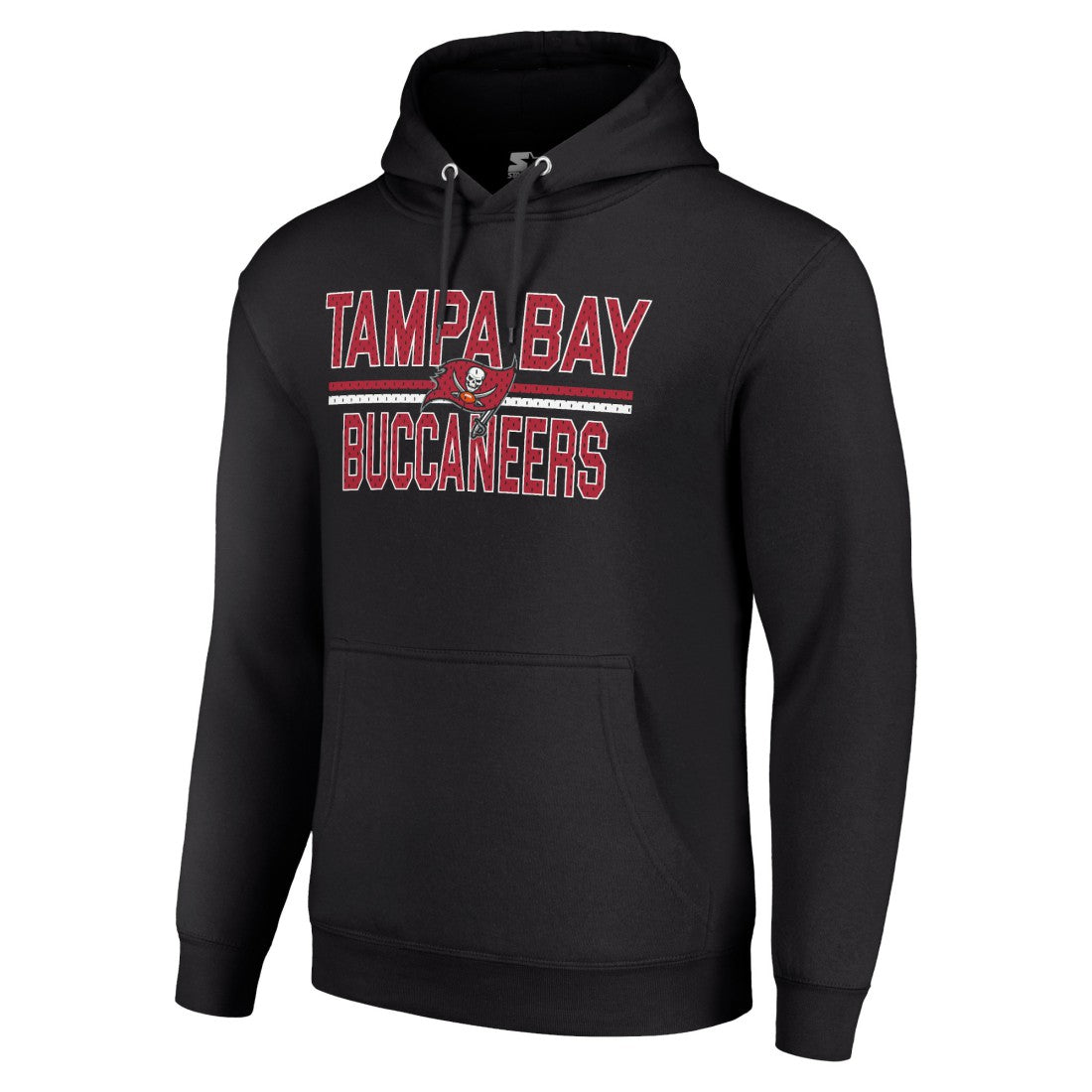 Tampa Bay Buccaneers Starter Unisex Team Mesh Print Graphic Tri-Blend Pullover Hoodie Black