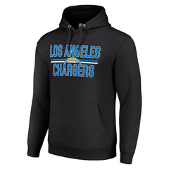 Los Angeles Chargers Starter Unisex Team Mesh Print Graphic Tri-Blend Pullover Hoodie Black