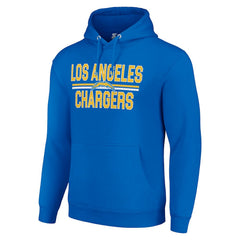 Los Angeles Chargers Starter Unisex Team Mesh Print Graphic Tri-Blend Pullover Hoodie Royal