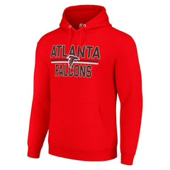 Atlanta Falcons Starter Unisex Team Mesh Print Graphic Tri-Blend Pullover Hoodie Red