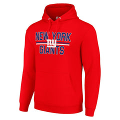 New York Giants Starter Unisex Team Mesh Print Graphic Tri-Blend Pullover Hoodie Red