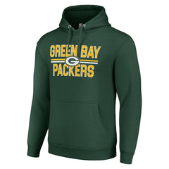 Green Bay Packers Starter Unisex Team Mesh Print Graphic Tri-Blend Pullover Hoodie Green