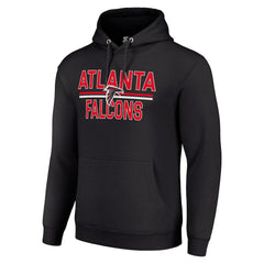 Atlanta Falcons Starter Unisex Team Mesh Print Graphic Tri-Blend Pullover Hoodie Black