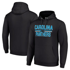 Carolina Panthers Starter Unisex Team Mesh Print Graphic Tri-Blend Pullover Hoodie Black