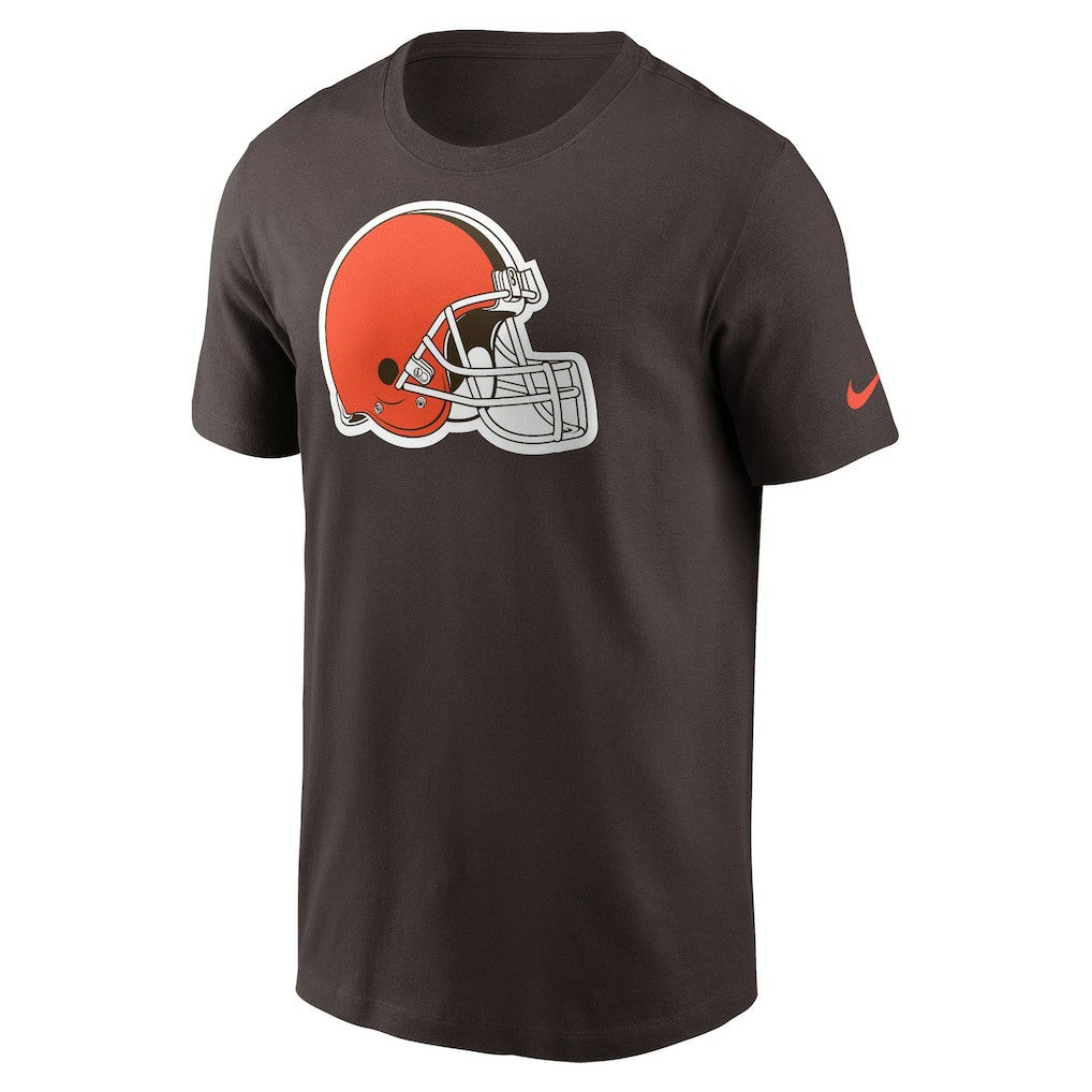 Nike Cleveland Browns Logo Essential T-Shirt Brown
