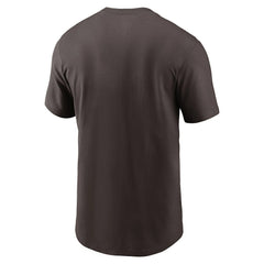 Nike Cleveland Browns Logo Essential T-Shirt Brown