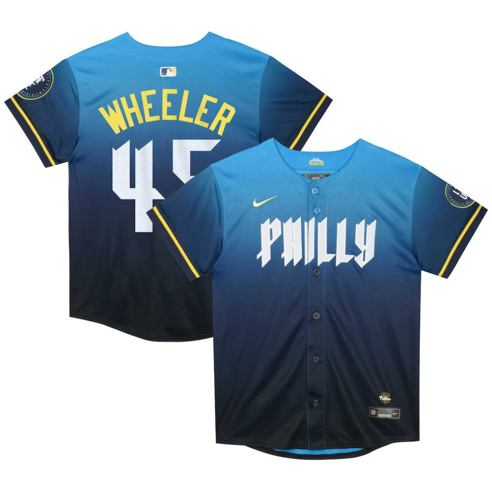 Zack Wheeler Philadelphia Phillies Nike Preschool 2024 City Connect Limited Player Jersey - Blue - Nike on Sale