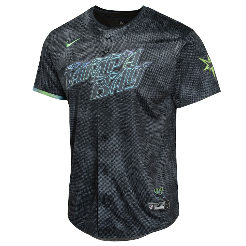 Shane McClanahan Tampa Bay Rays Nike Youth 2024 City Connect Limited Player Jersey - Charcoal - Nike Sale