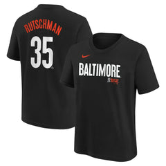 Adley Rutschman Baltimore Orioles Nike Youth Fuse City Connect Name & Number T-Shirt - Black - Nike Online