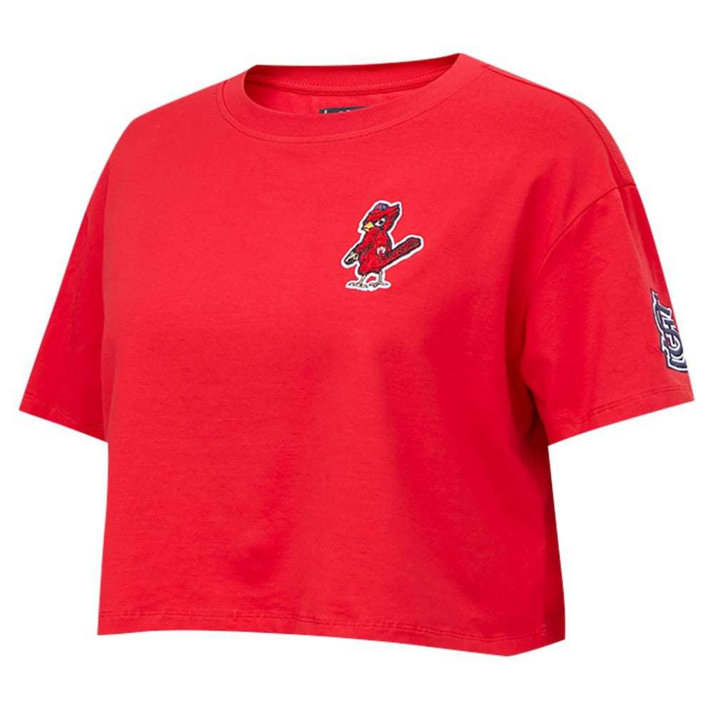 Washington Nationals Pro Standard Women's Classic SJ Cropped Boxy T-Shirt - Red - MLB on Sale