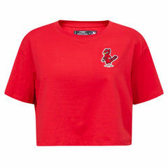 Washington Nationals Pro Standard Women's Classic SJ Cropped Boxy T-Shirt - Red - MLB on Sale