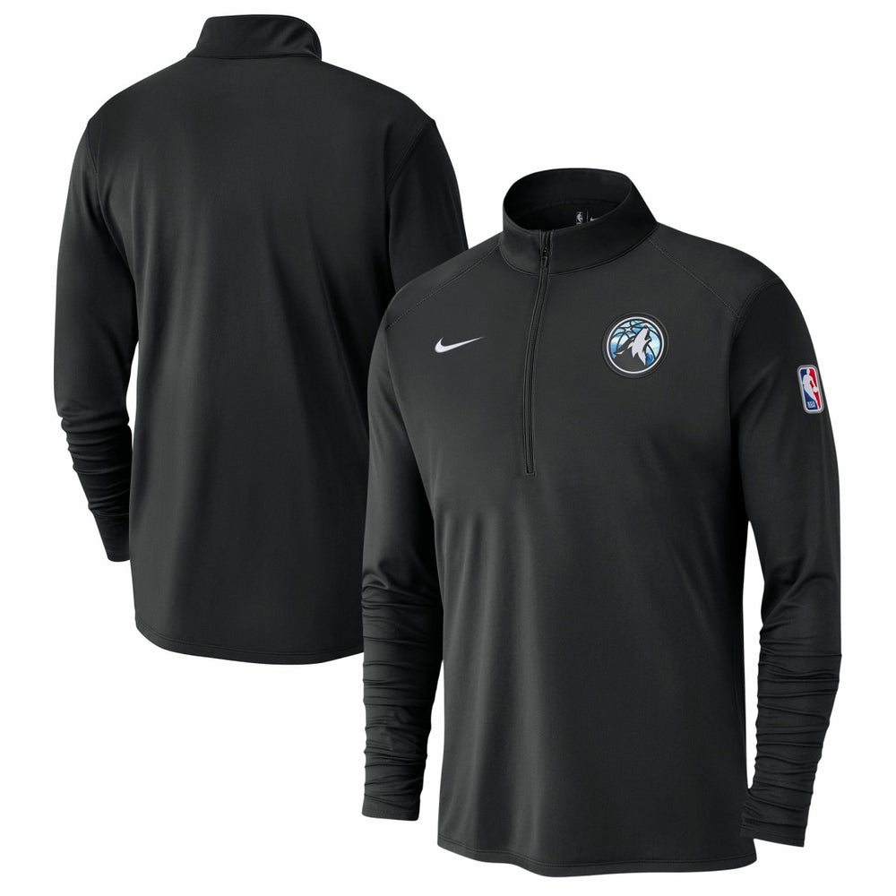 Minnesota Timberwolves 2024/25 City Edition Authentic Coaches Performance Half-Zip Top Black | Nike US